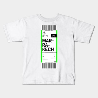 Marrakech boarding pass Kids T-Shirt